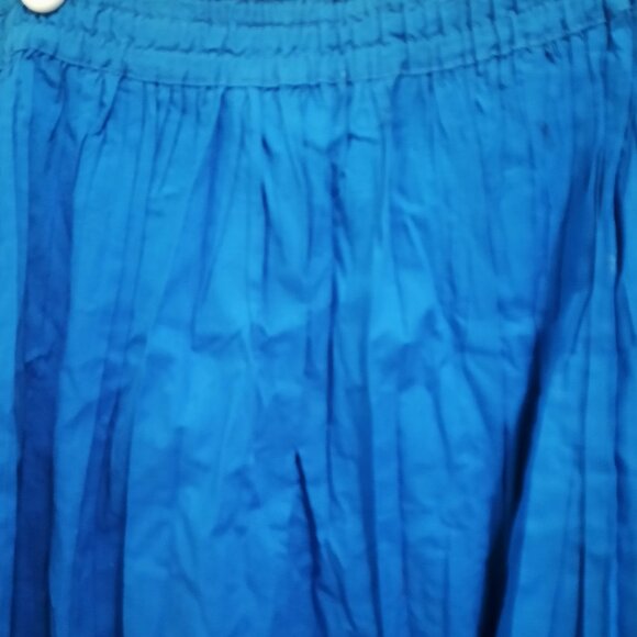 NWT Royal Blue Embroidery on both Blouse and Skirt 100% cotton - Picture 6 of 7